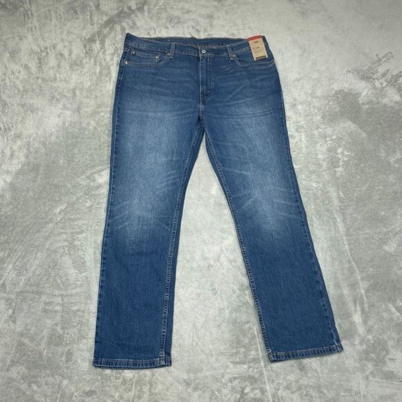 Levis 511 Slim Fit Stretch Blue Jeans W40 L32 Sits Below Waist a0021 - Picture 1 of 10